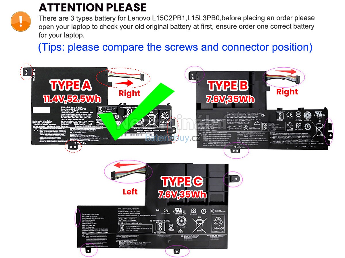 Nahrazení Lenovo YOGA 520-14IKB baterie