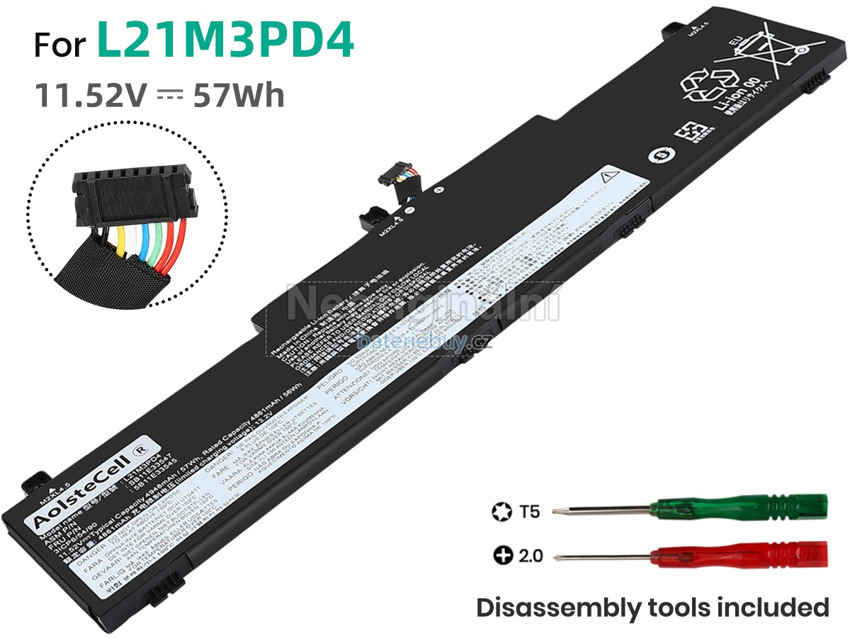 Nahrazení Lenovo L21D3PD4 baterie