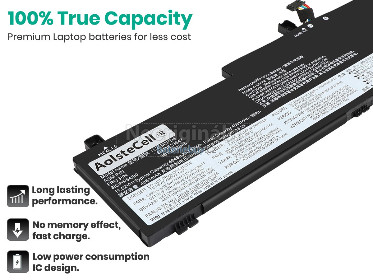Nahrazení Lenovo L21D3PD4 baterie