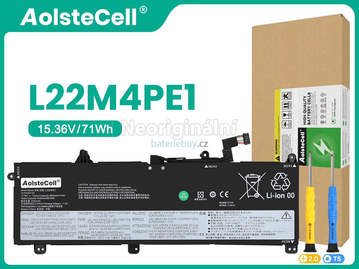 Nahrazení Lenovo L22C4PE1 baterie