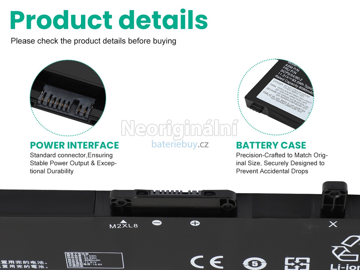 Nahrazení Lenovo L22B6P70 baterie