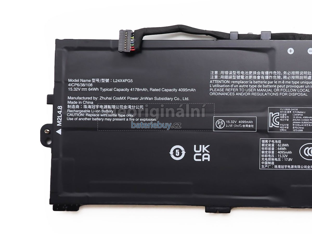 Nahrazení Lenovo L24X4PG5 baterie