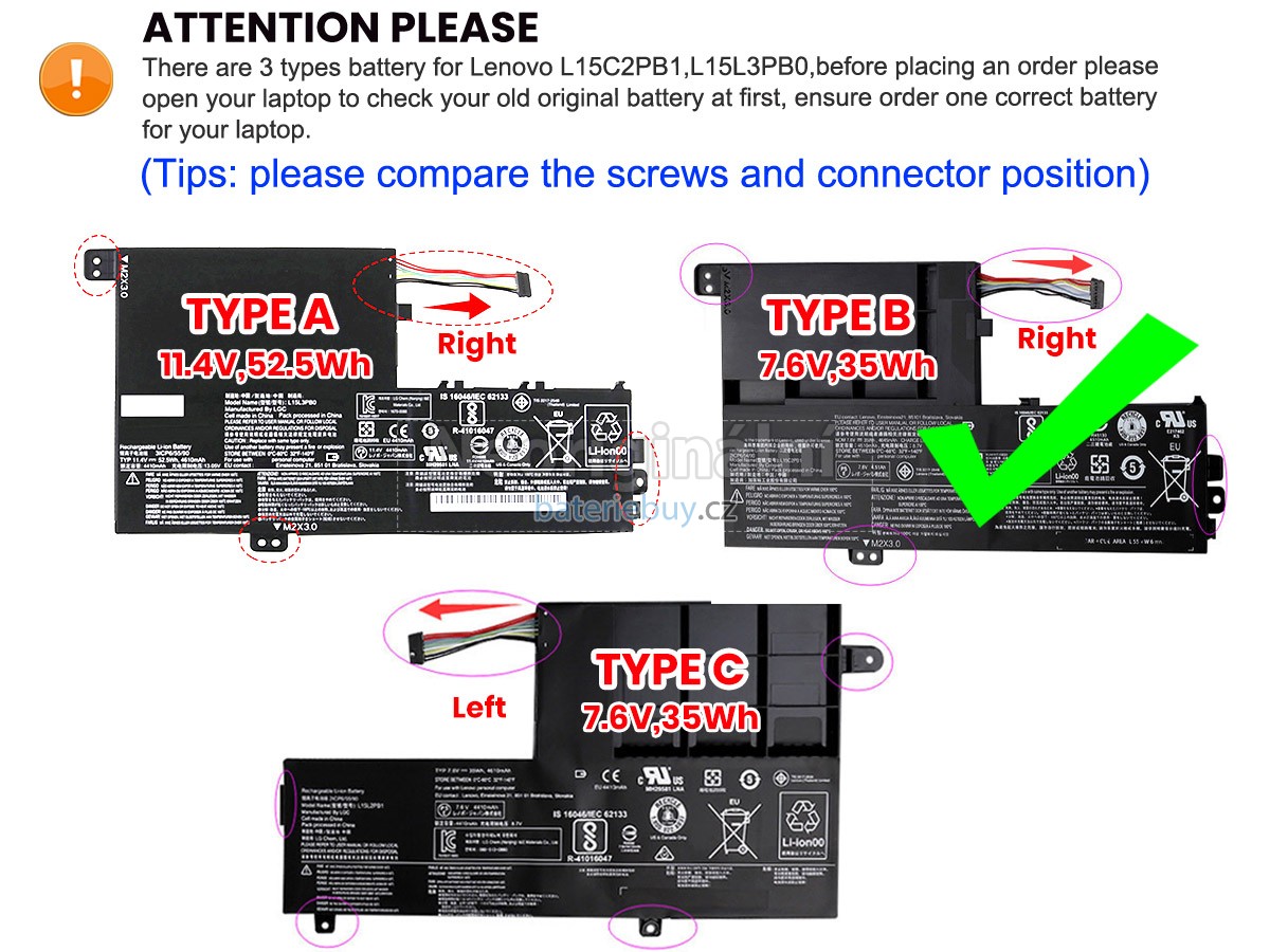 Nahrazení Lenovo YOGA 520-14IKB baterie
