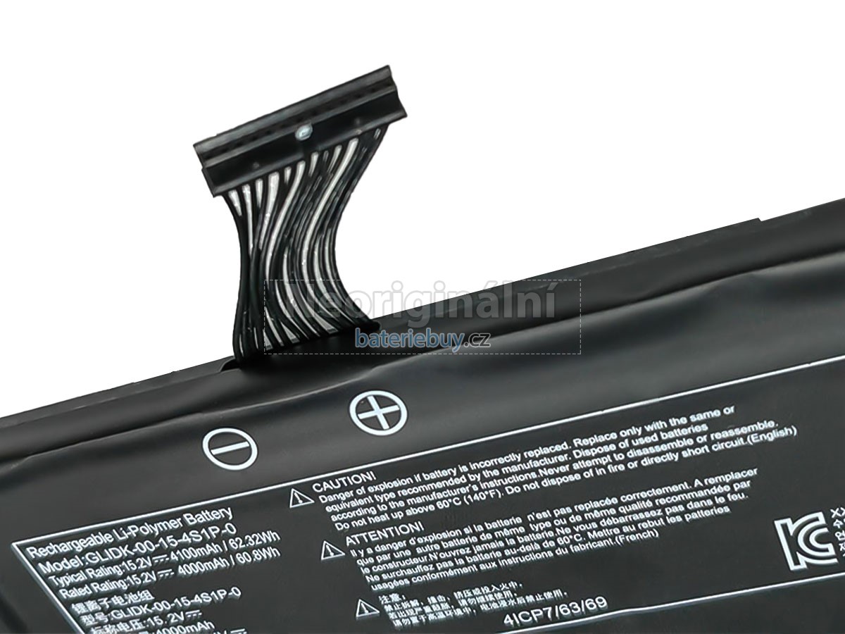Nahrazení Mechrevo GLIDK-00-15-4S1P-0 baterie