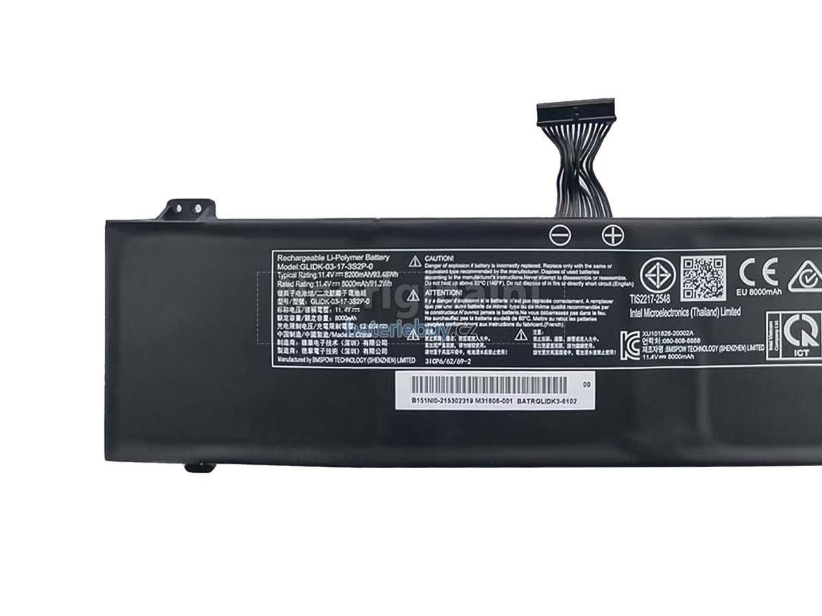 Nahrazení Mechrevo GLIDK-00-15-4S1P-0 baterie