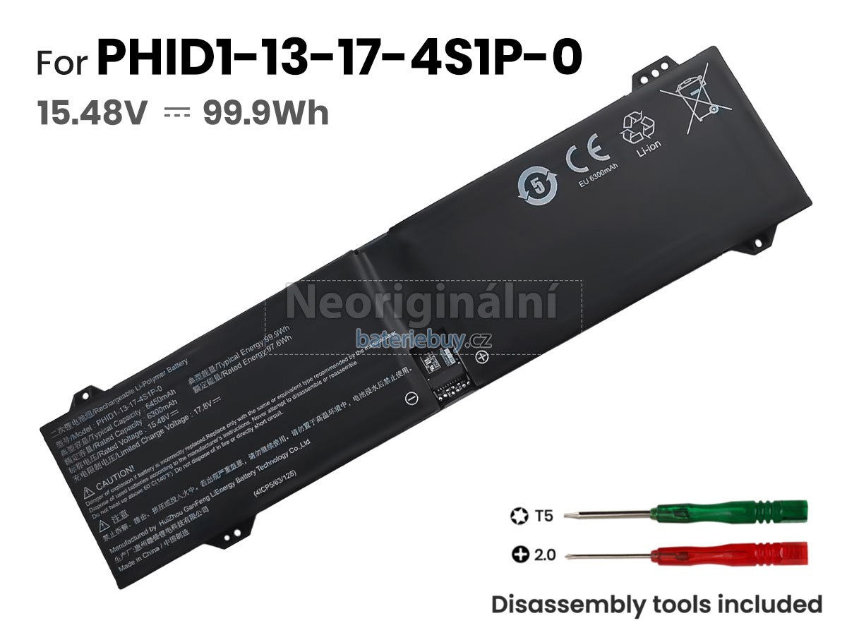 Nahrazení Mechrevo PHID1-13-17-4S1P-0 baterie