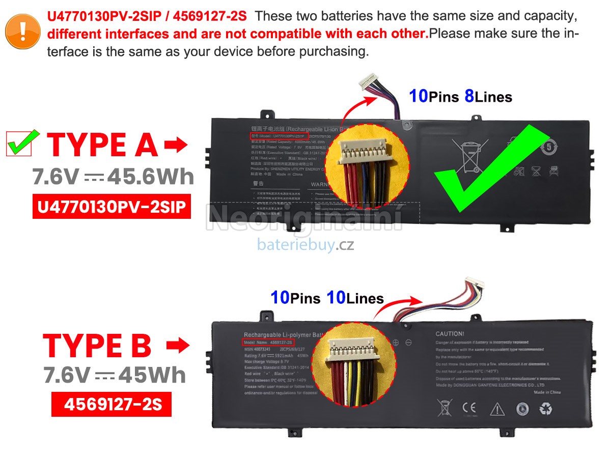 Nahrazení Medion 4569127-2S baterie