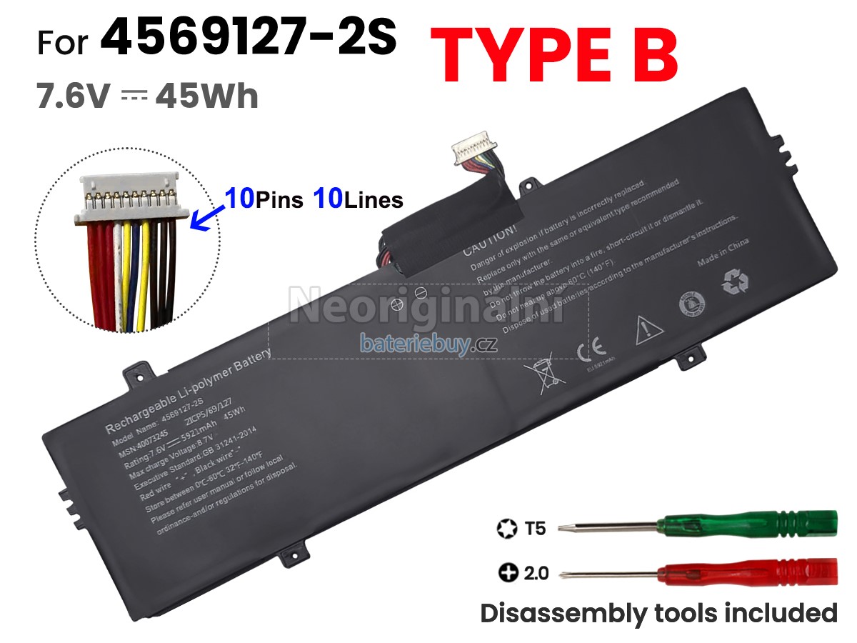 Nahrazení Medion 4569127-2S baterie