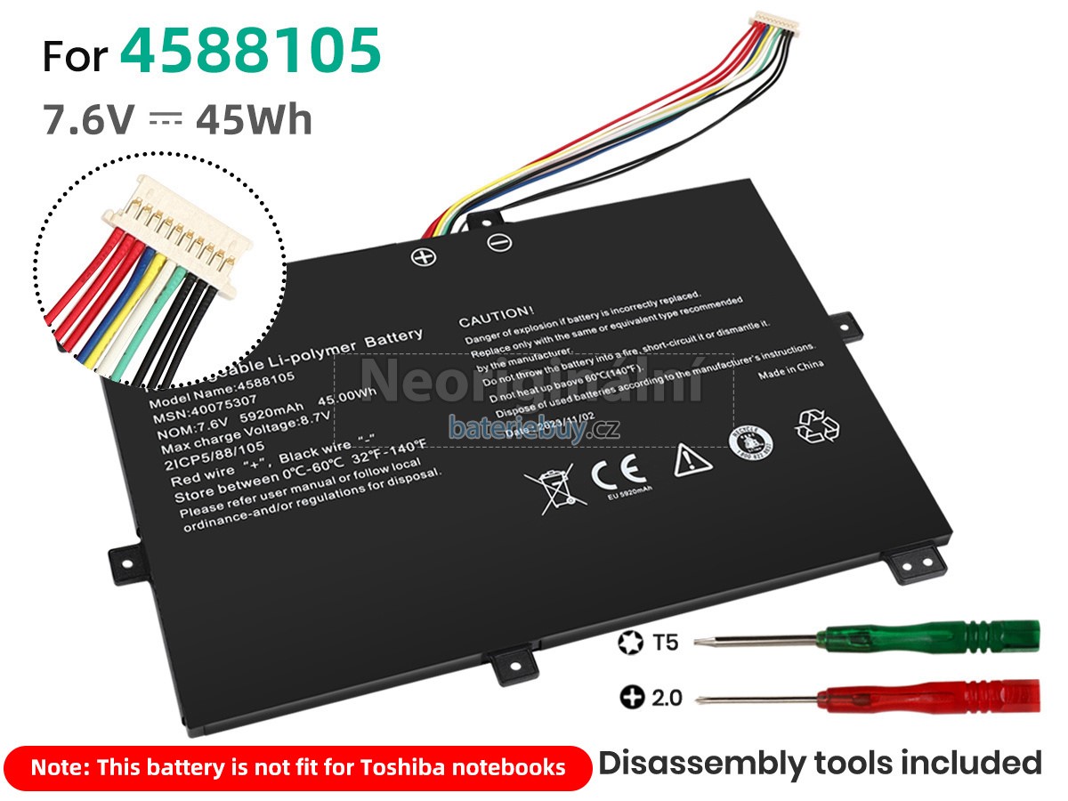 Nahrazení Medion MD61267 baterie