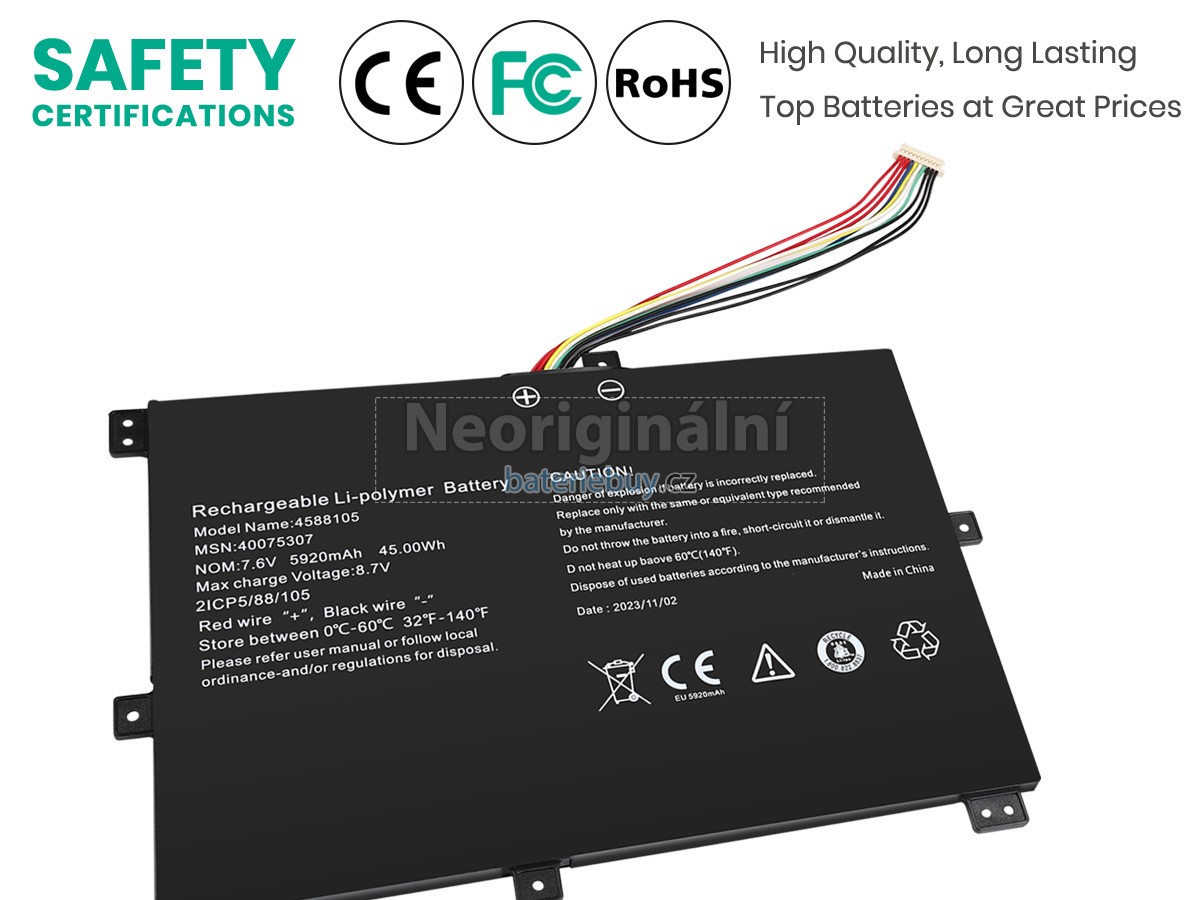 Nahrazení Medion MD61267 baterie