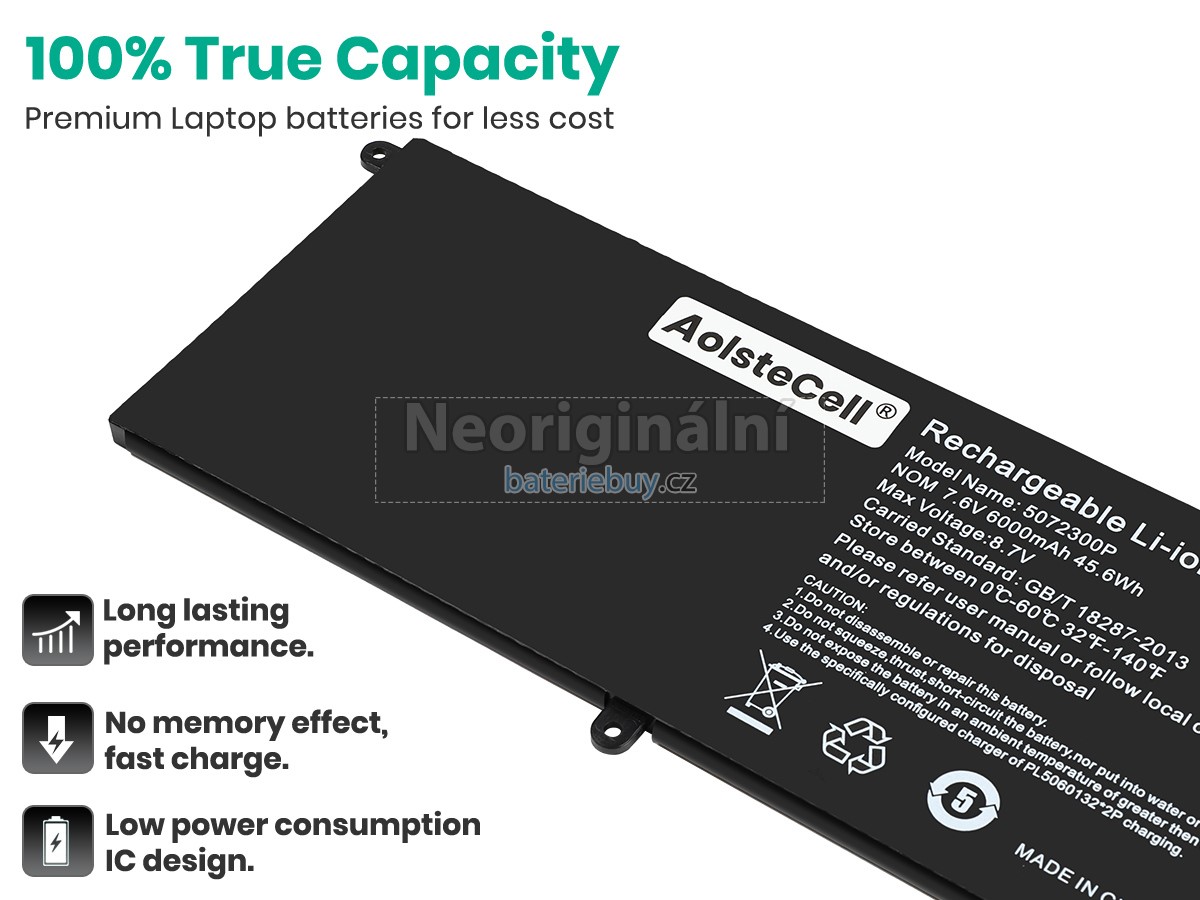 Nahrazení Medion 5072300P baterie