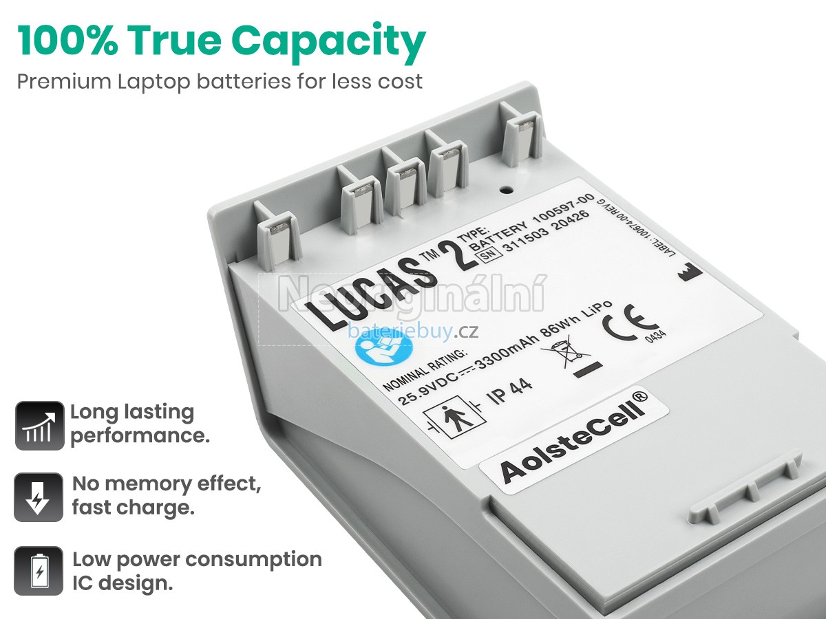 Nahrazení Medtronic 100597-00 baterie