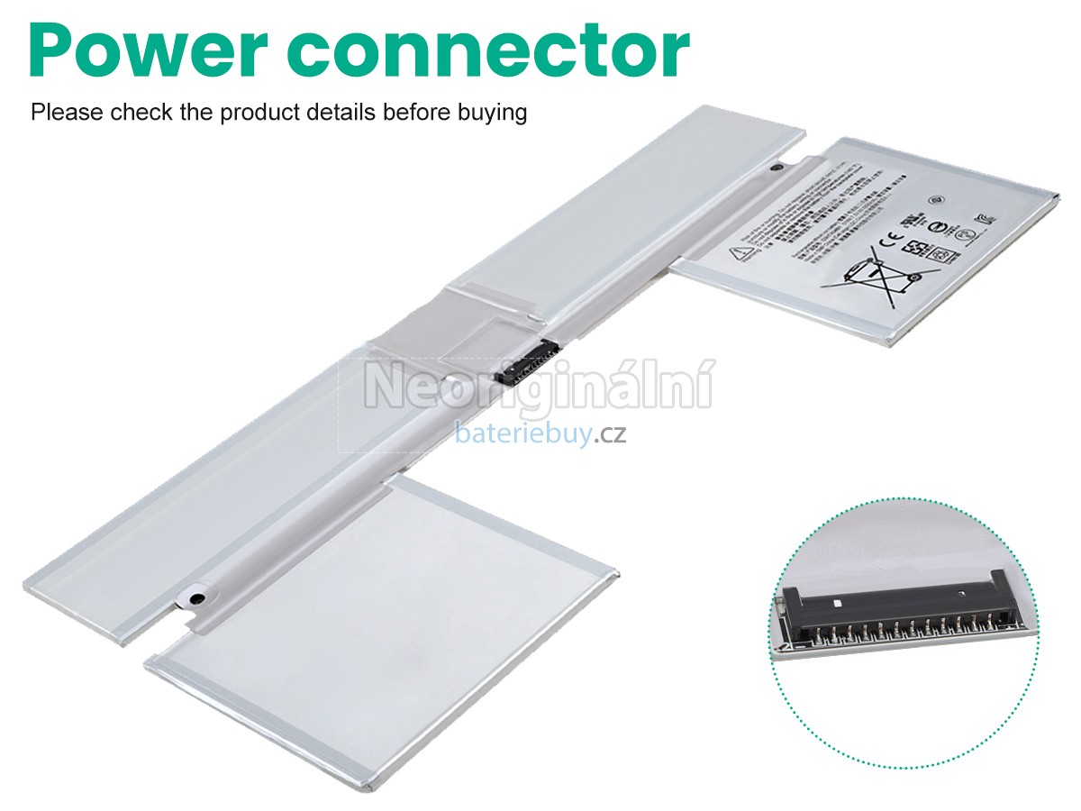 Nahrazení Microsoft G3HTA043H baterie