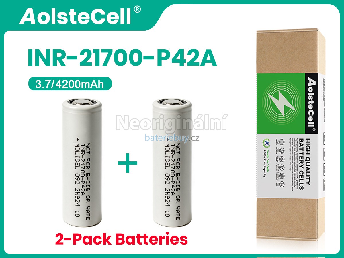 Nahrazení Molicel P42A10C baterie
