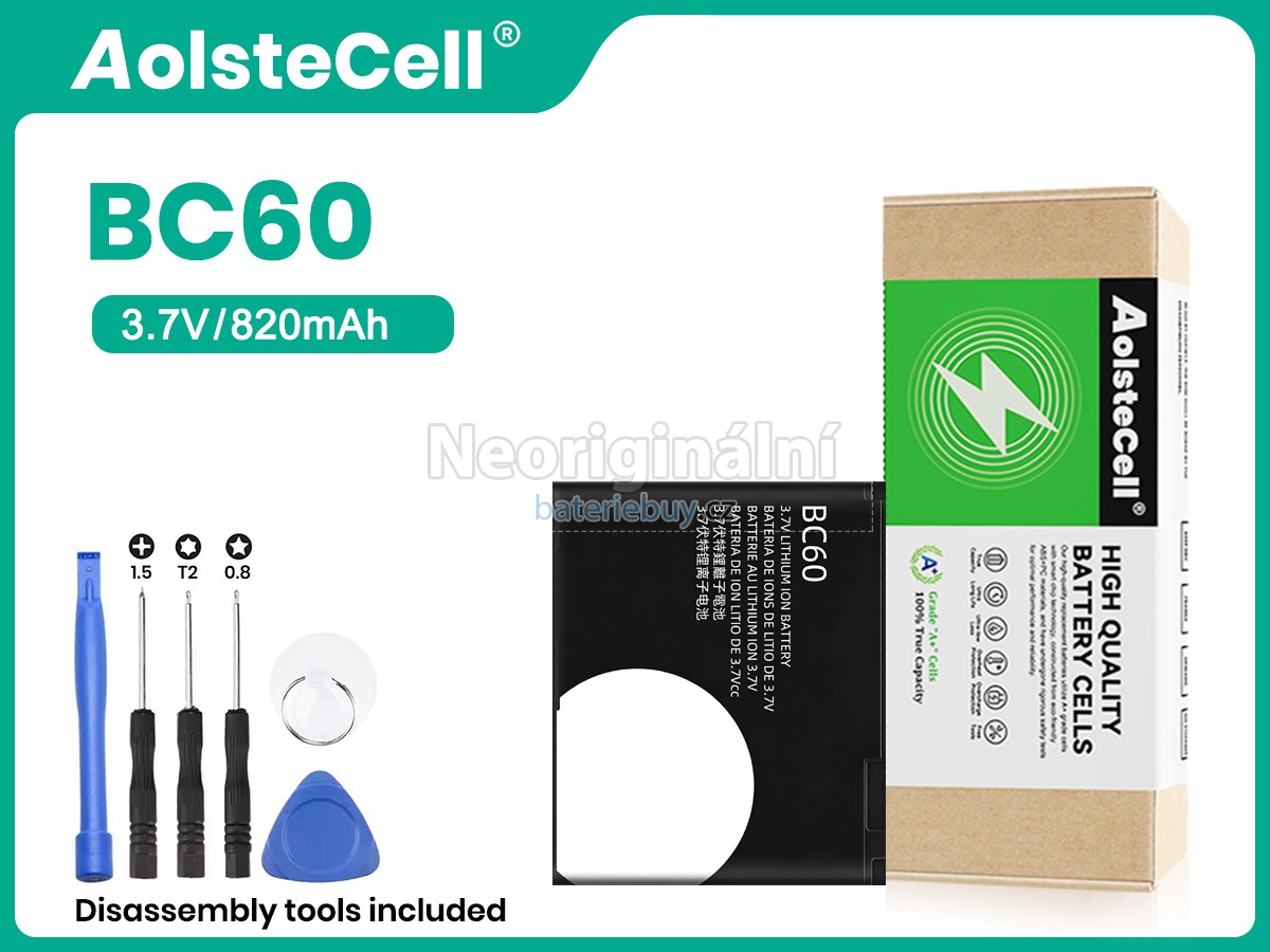 Nahrazení Motorola BC60 baterie