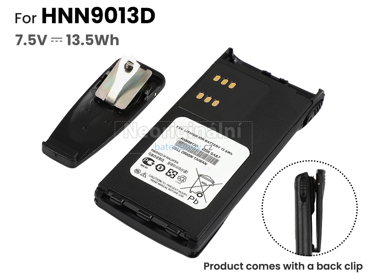 Nahrazení Motorola HT1550 baterie