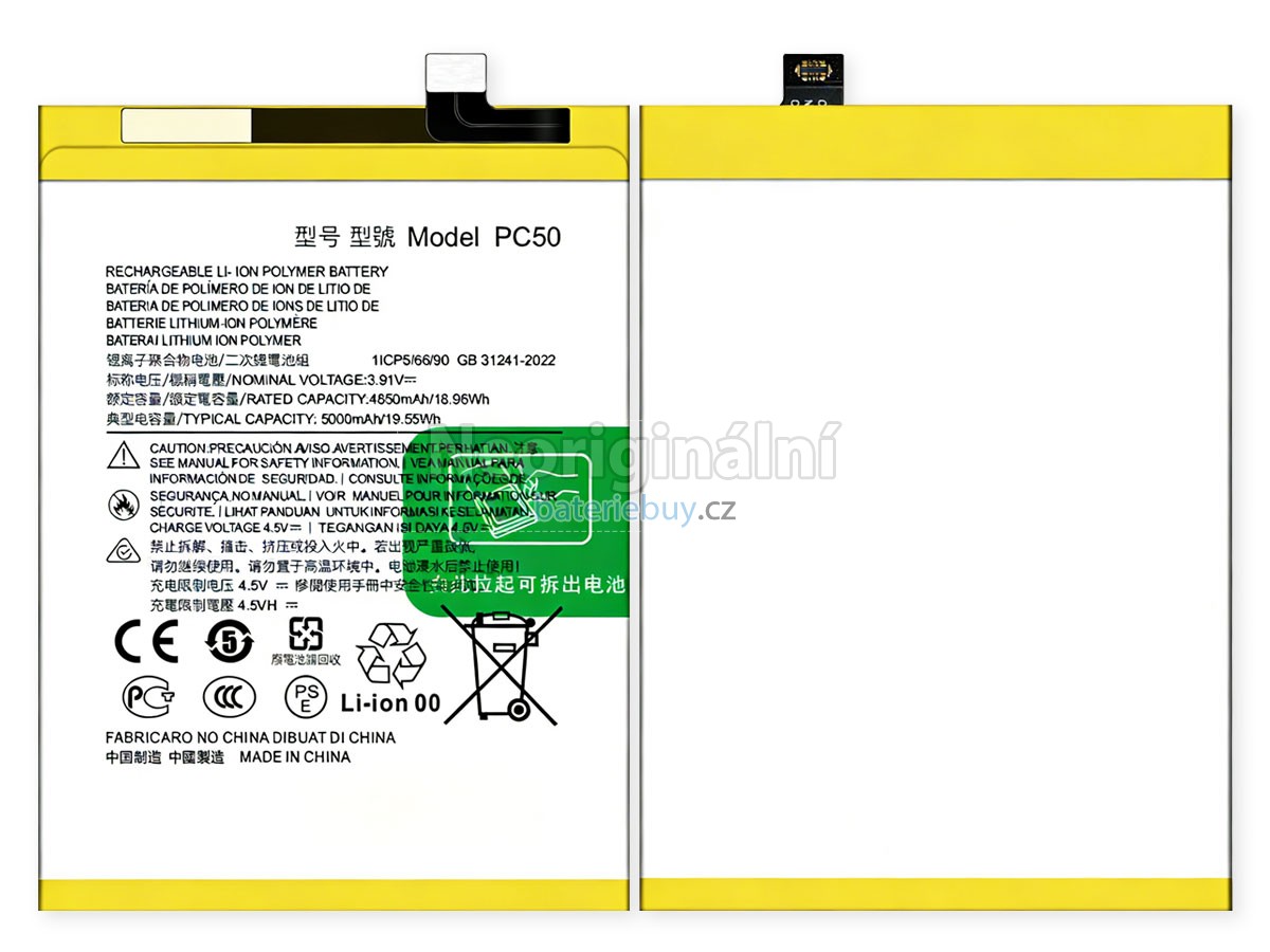 Nahrazení Motorola PC50 baterie