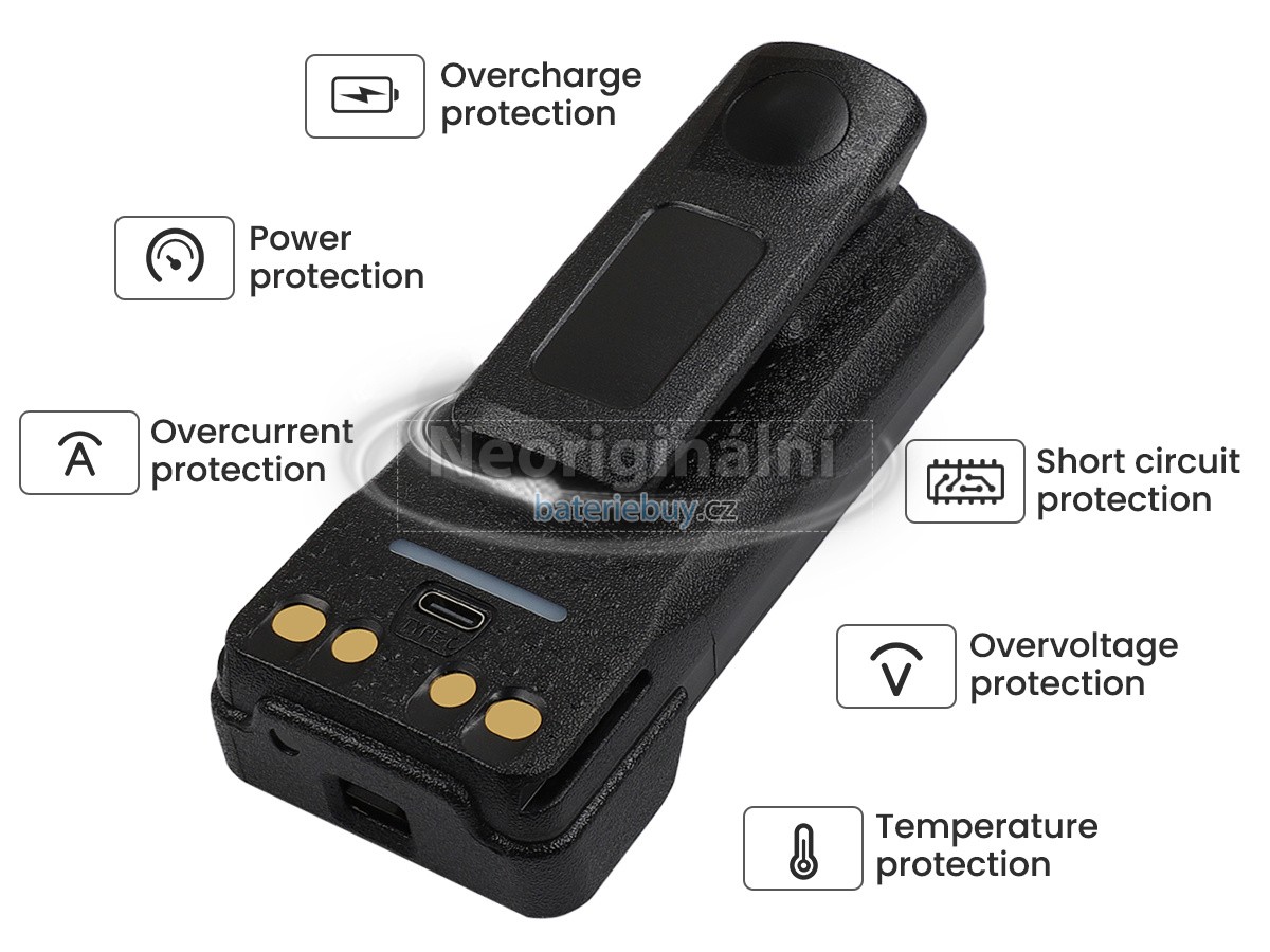 Nahrazení Motorola APX4000 baterie