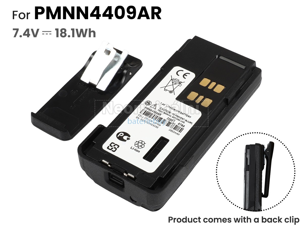 Nahrazení Motorola PMNN4409AR baterie