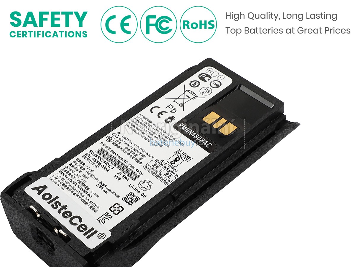 Nahrazení Motorola PMNN4809A baterie