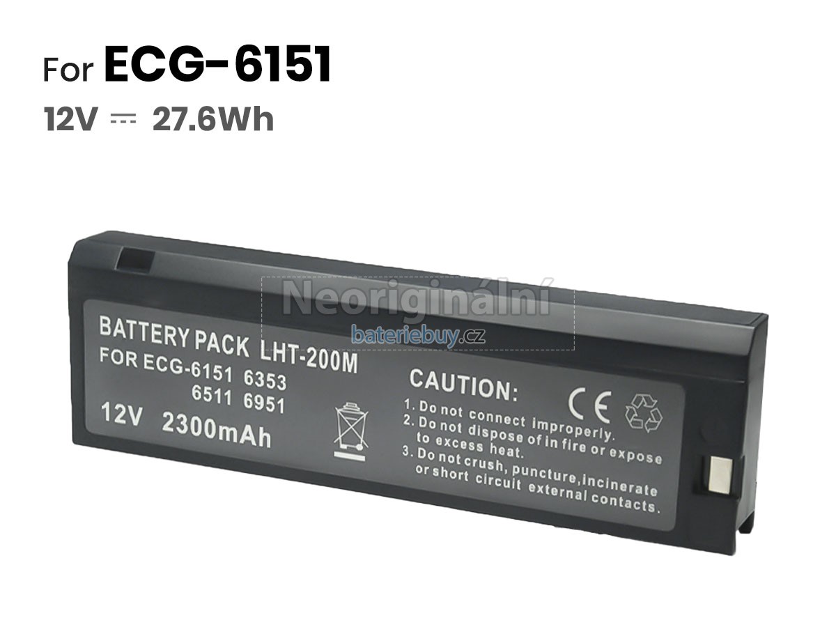 Nahrazení Nihon Kohden ECG-6951 baterie