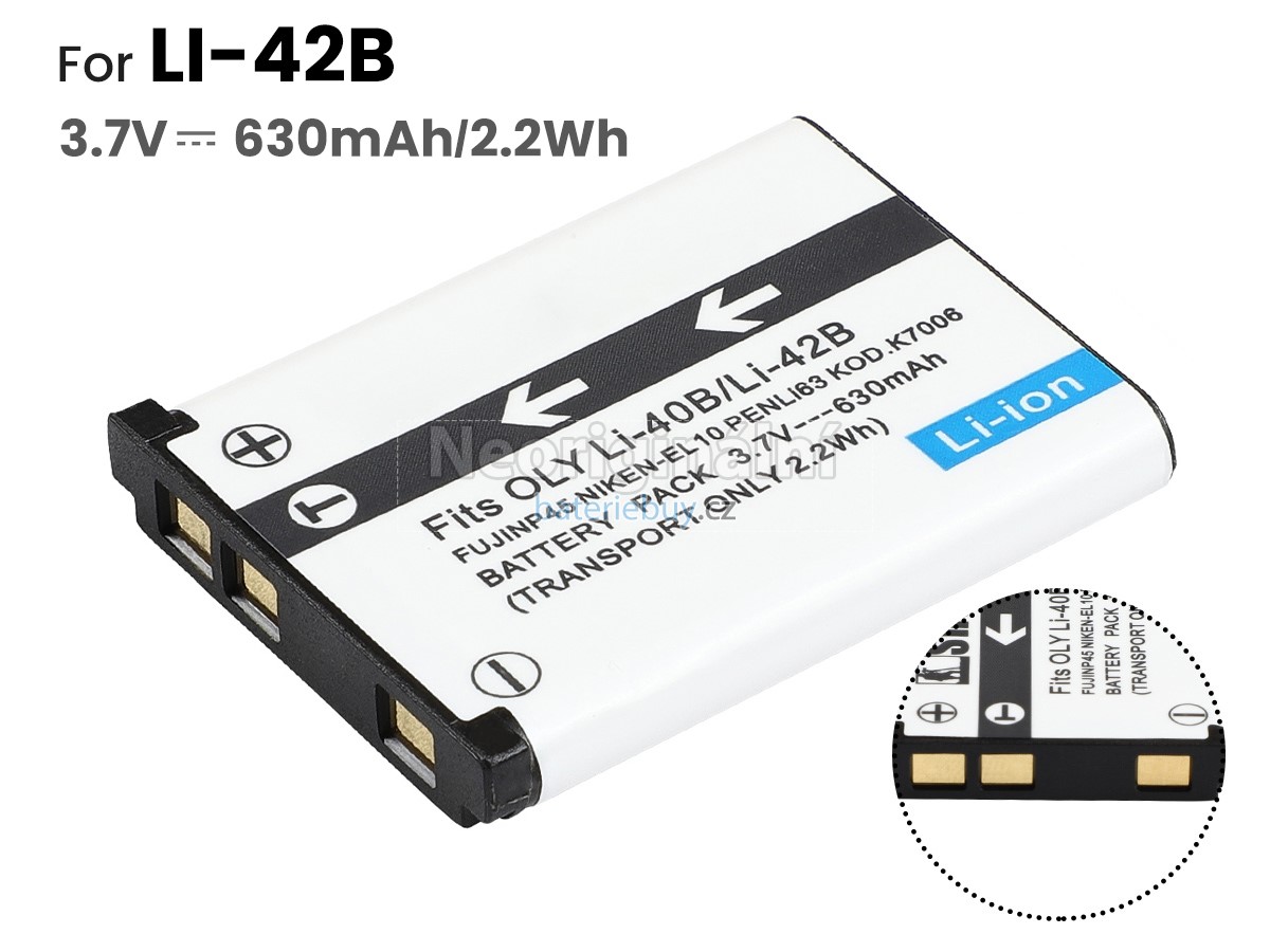 Nahrazení Olympus FE-280 baterie