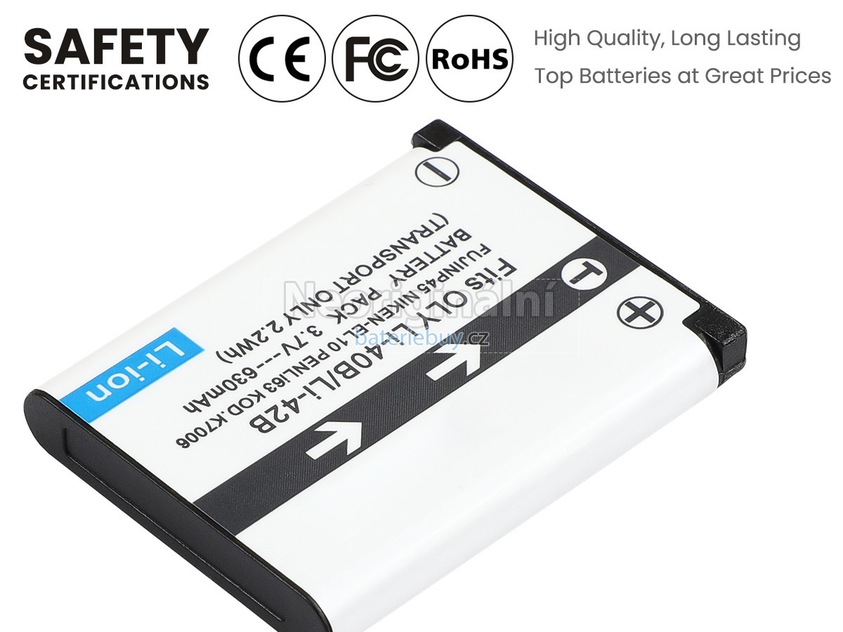 Nahrazení Olympus FE-280 baterie