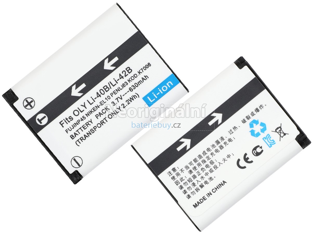 Nahrazení Olympus FE-280 baterie