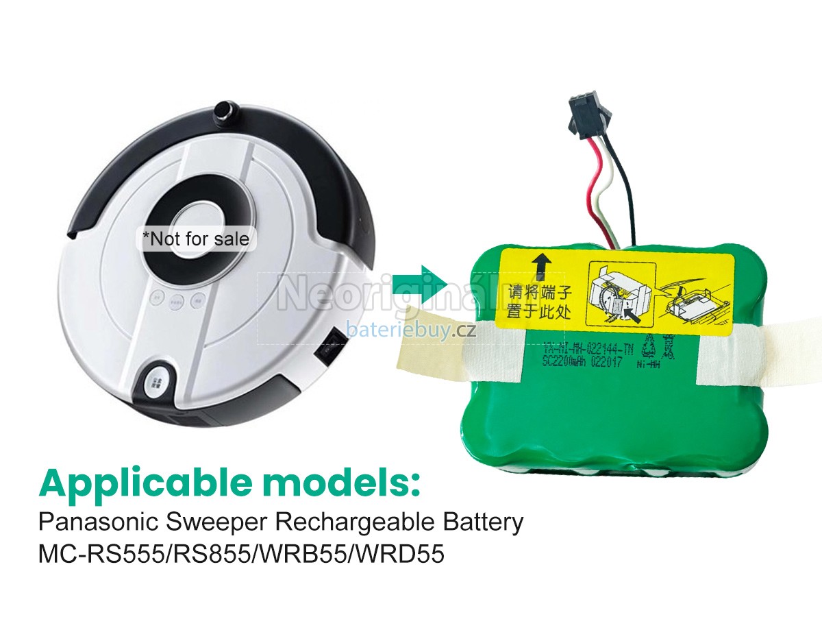 Nahrazení Panasonic MC-WRD55 baterie
