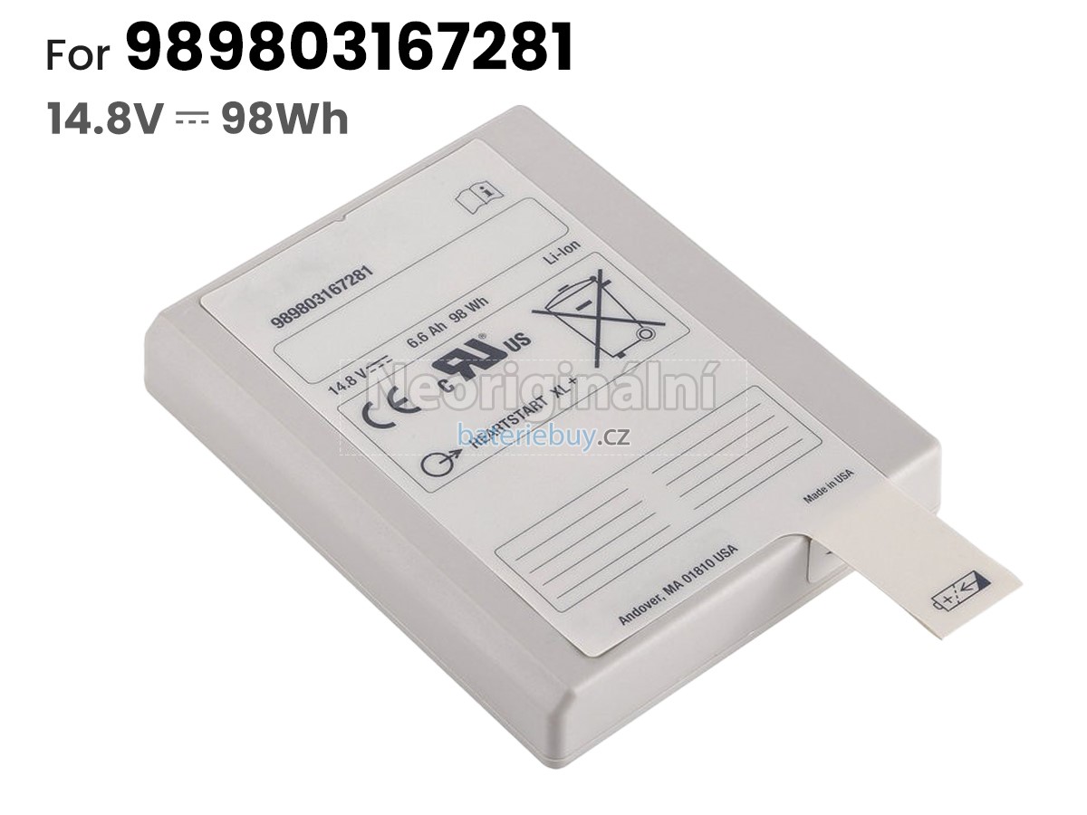 Nahrazení Philips HEARTSTART XL+ baterie