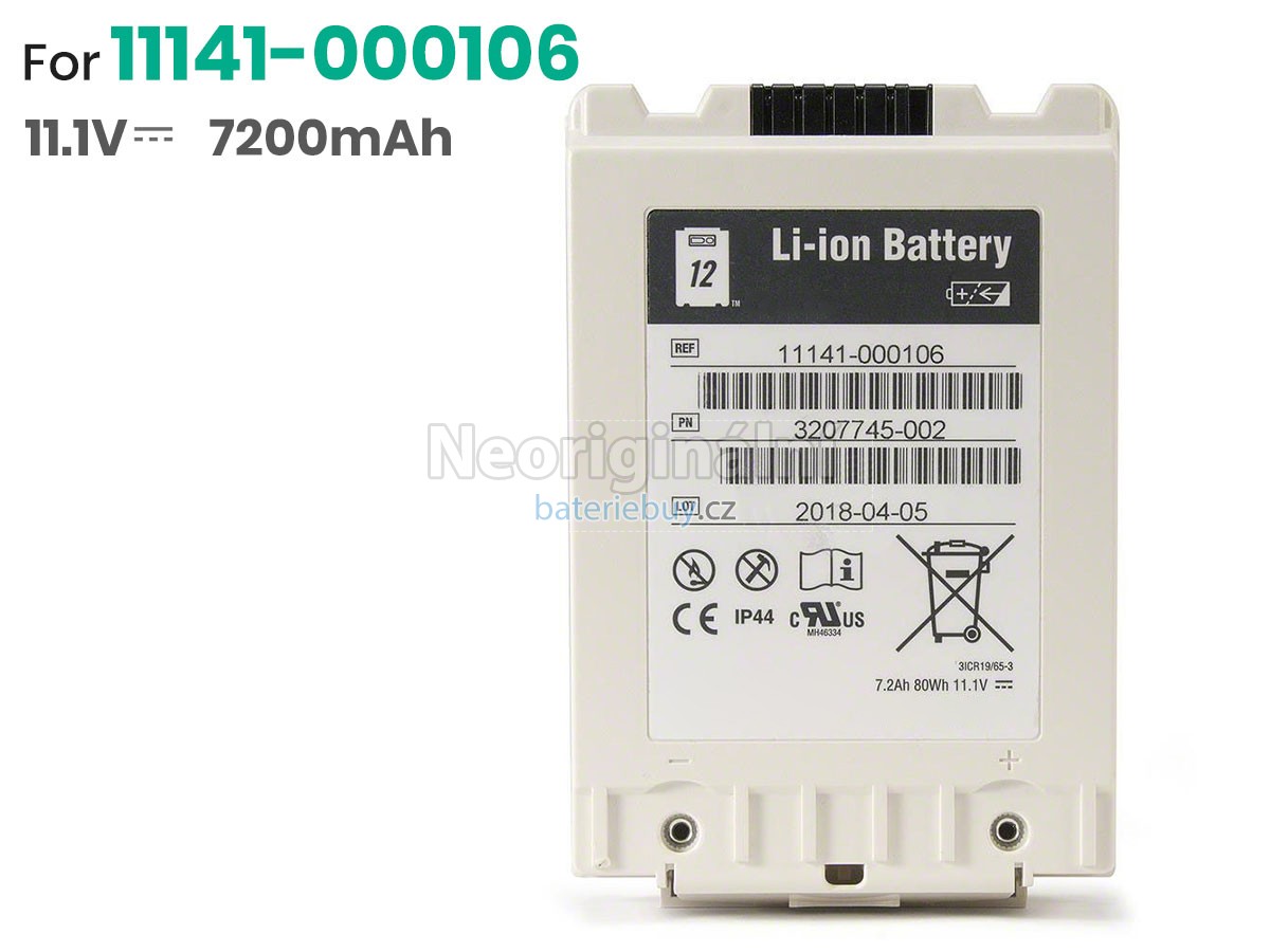 Nahrazení Physio Control 3207745-002 baterie