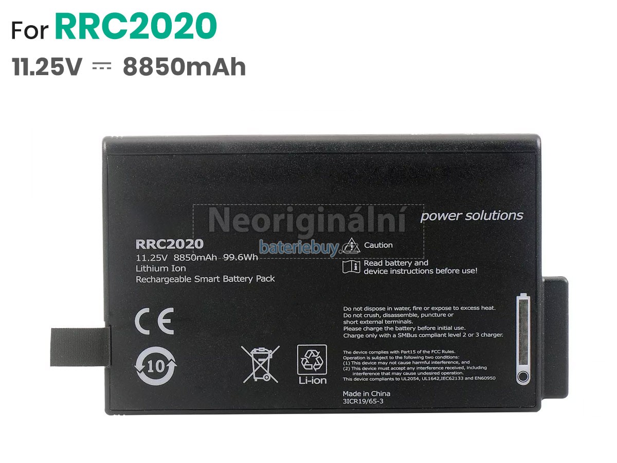 Nahrazení RRC RRC2020 baterie