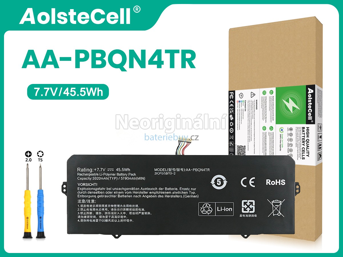 Nahrazení Samsung AA-PBQN4TR baterie