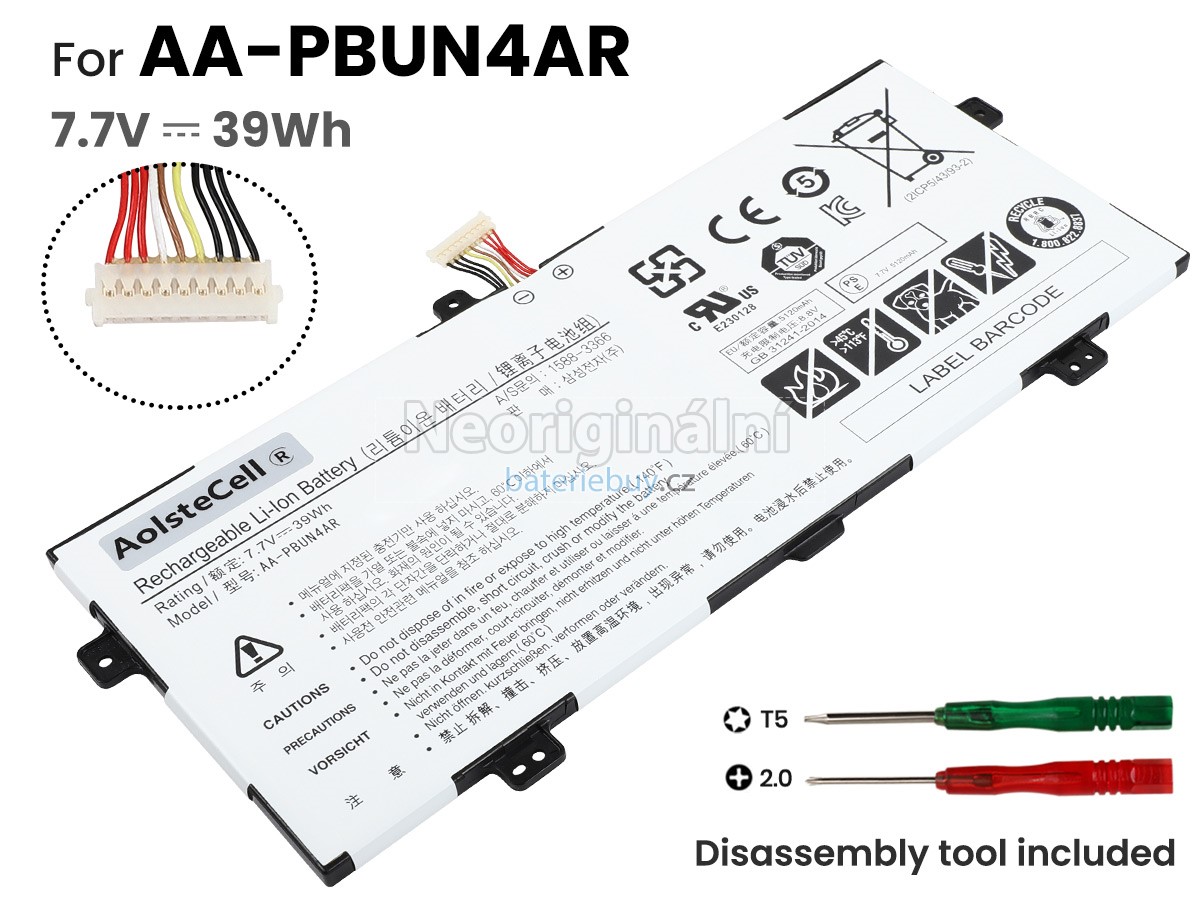 Nahrazení Samsung NP940X3L baterie