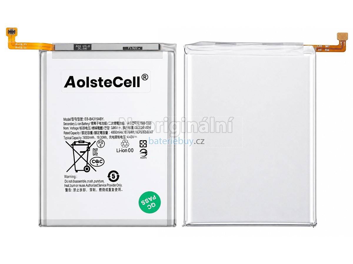 Nahrazení Samsung EB-BA315ABY baterie