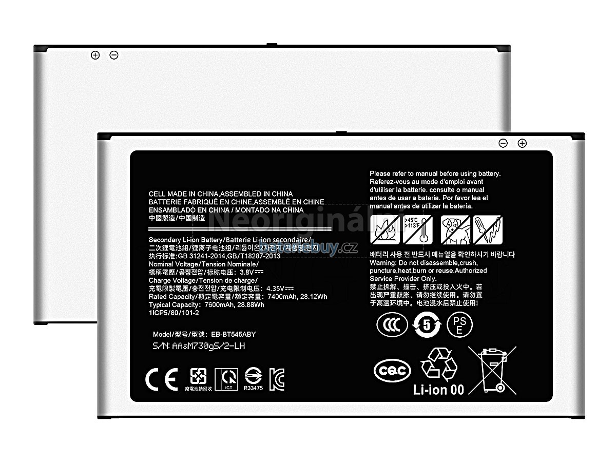 Nahrazení Samsung TAB ACTIVE PRO baterie