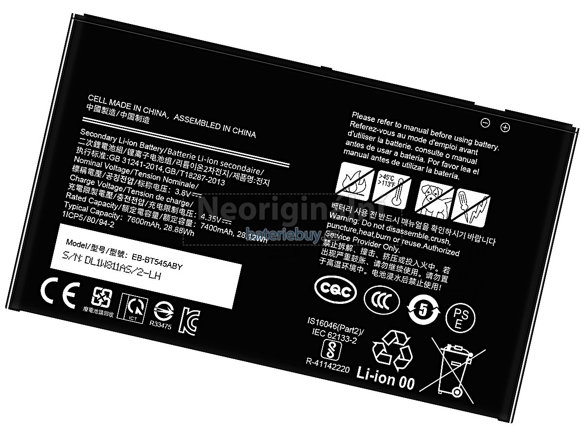 Nahrazení Samsung TAB ACTIVE4 PRO baterie