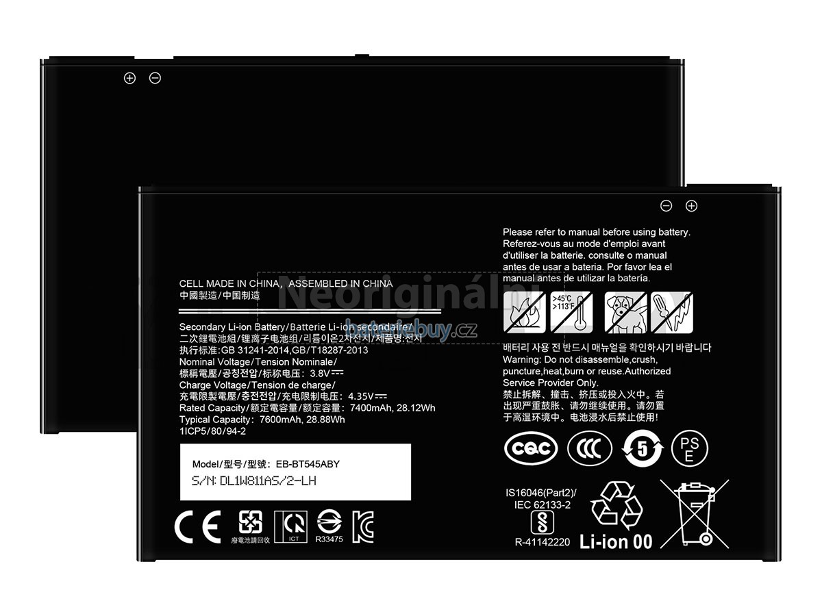 Nahrazení Samsung TAB ACTIVE4 PRO baterie