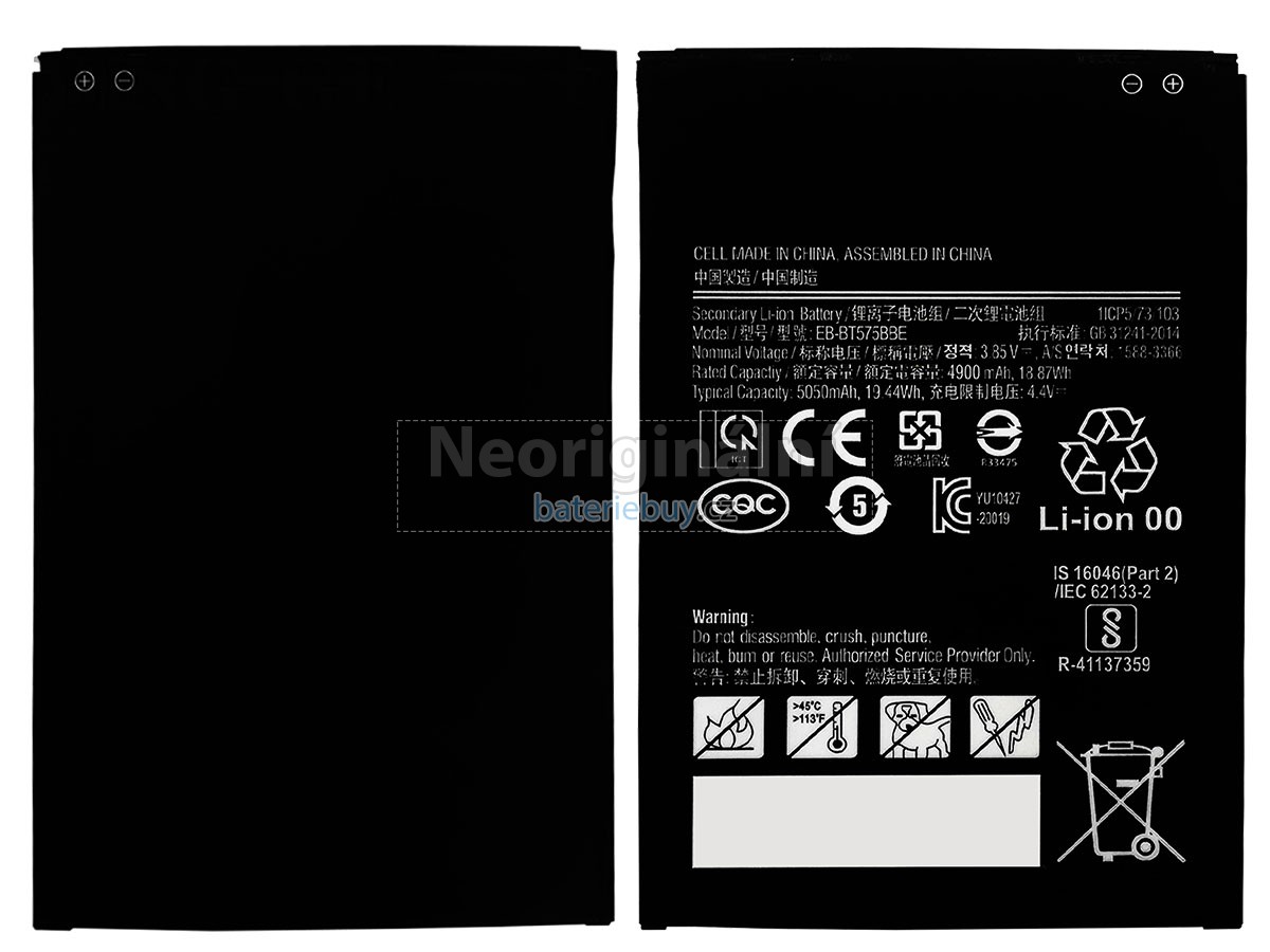 Nahrazení Samsung EB-BT575BBE baterie