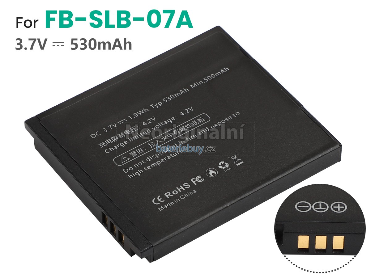 Nahrazení Samsung SLB-07B baterie