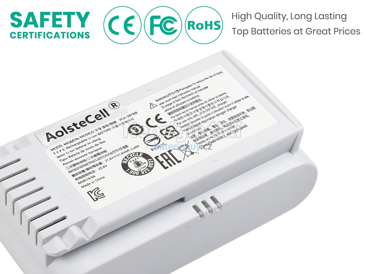 Nahrazení Samsung VCA-SBT90E baterie
