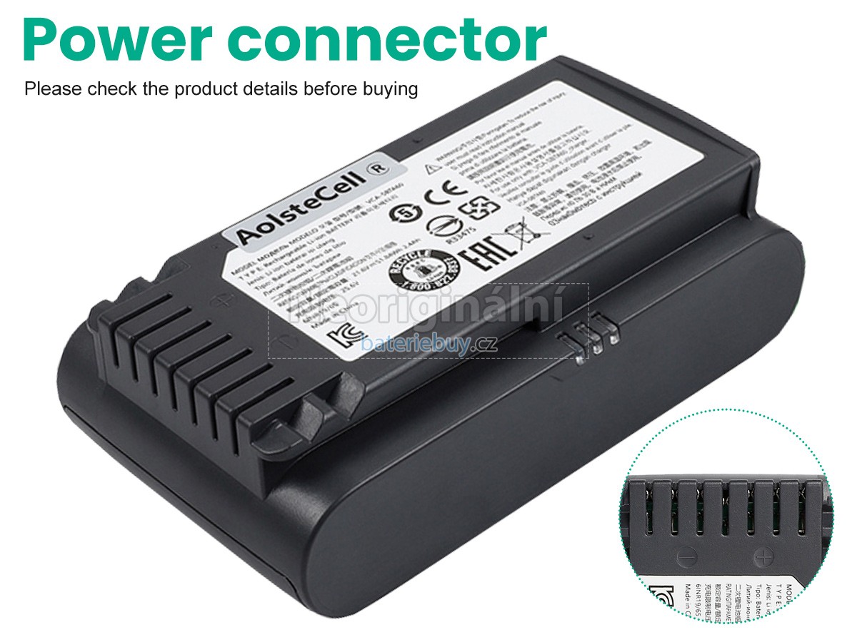 Nahrazení Samsung VS20T7511T5/AA baterie