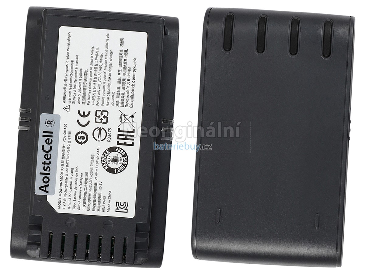 Nahrazení Samsung VS20T7511T5/AA baterie