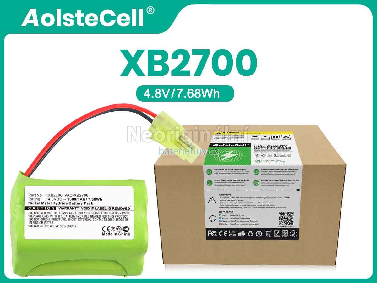 Nahrazení Shark XB2700 baterie