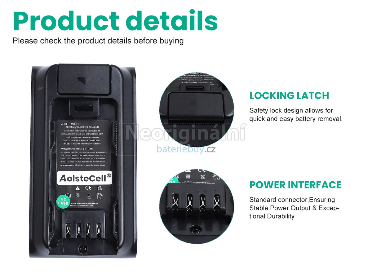 Nahrazení Shark CORDLESS DETECT PRO baterie