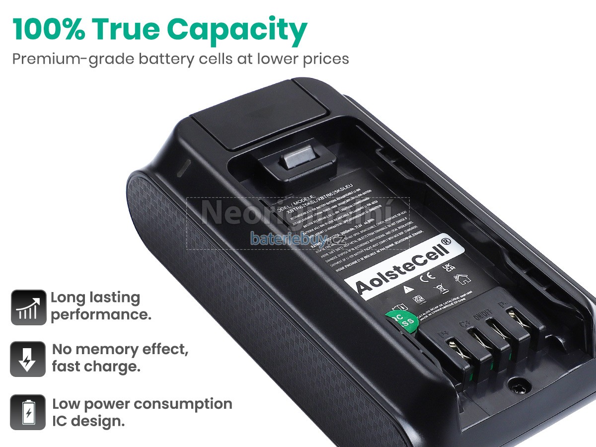 Nahrazení Shark CORDLESS DETECT PRO baterie