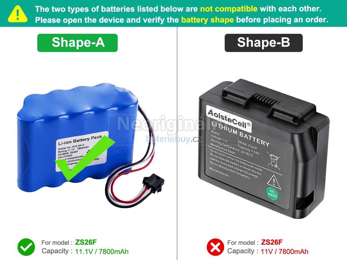 Nahrazení Signal Fire ZS26F baterie