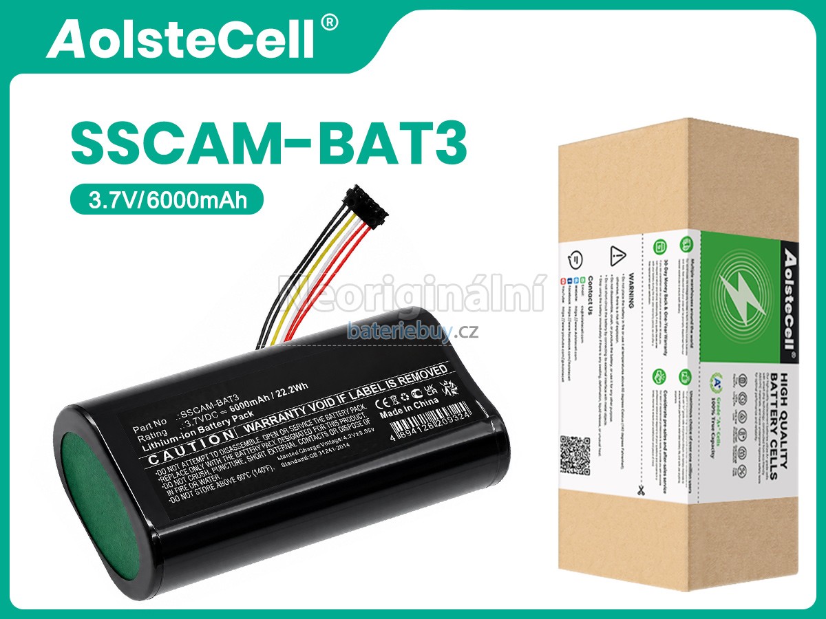 Nahrazení SimpliSafe SSCAM-BAT3 baterie