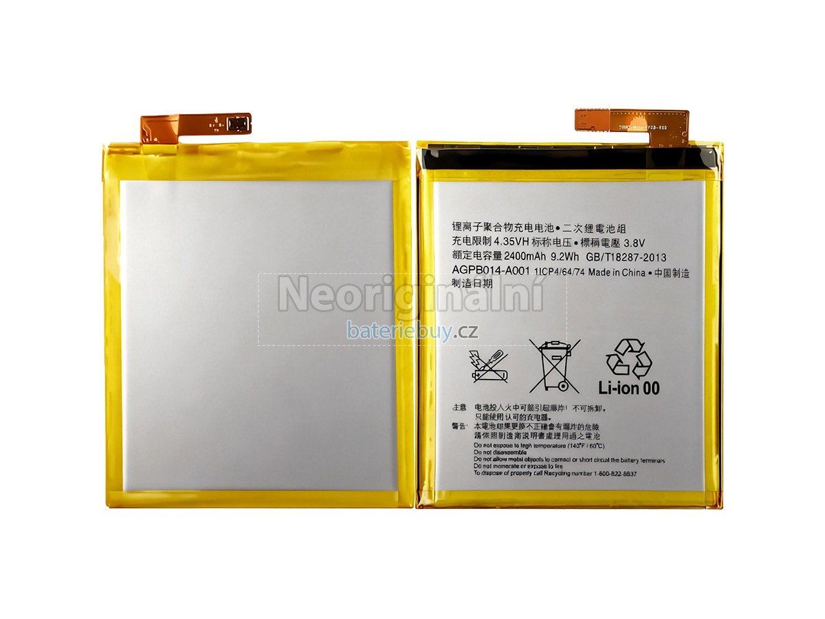Nahrazení Sony AGPB014-A001 baterie