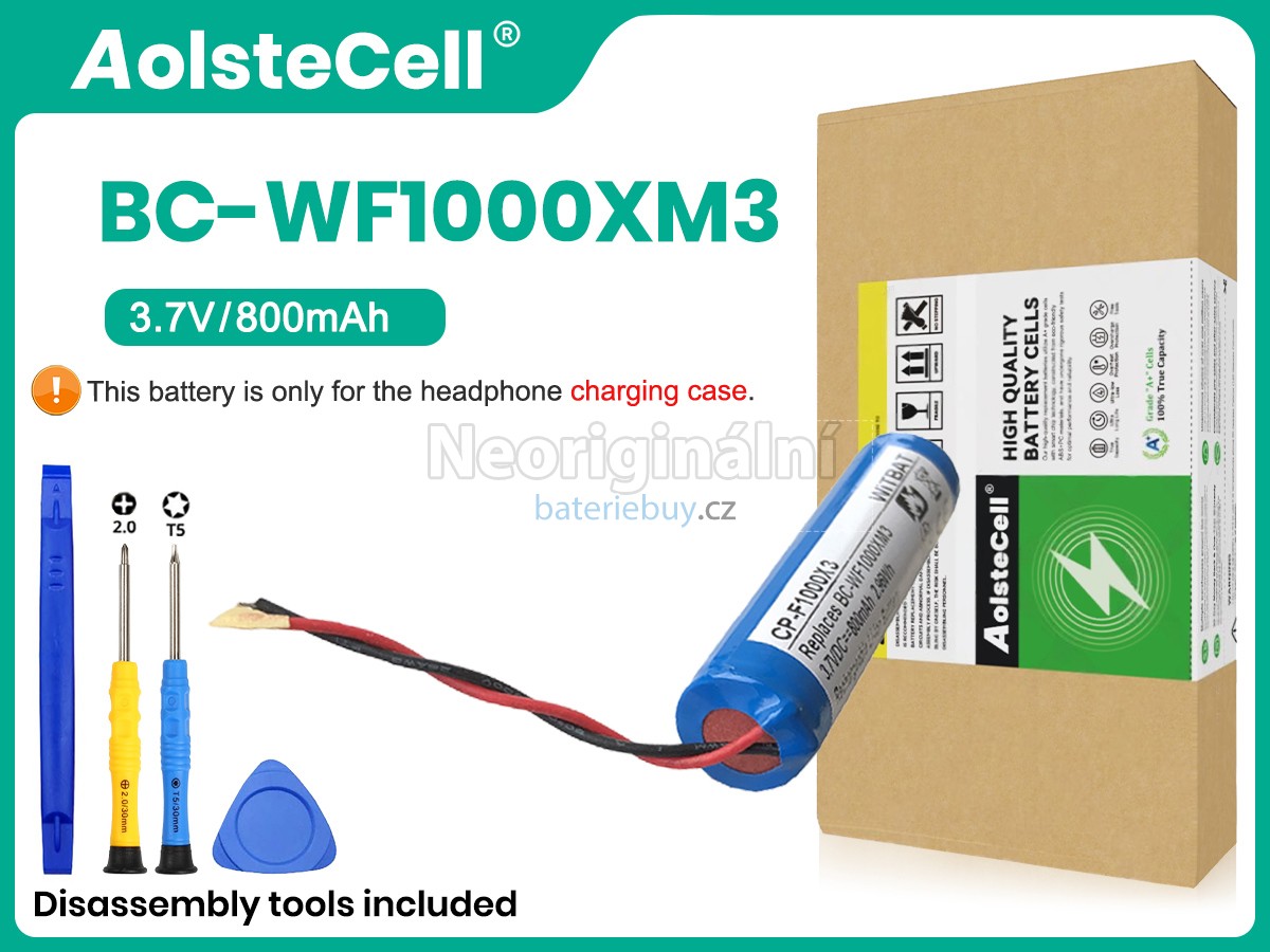 Nahrazení Sony WFS900 baterie